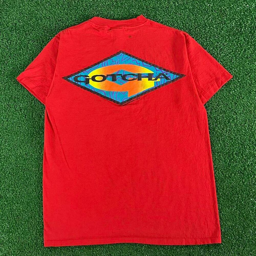 Vintage 80s gotcha surfwear red